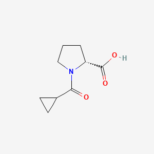 molecular formula C9H13NO3 B7874708 1-(Cyclopropylcarbonyl)-D-proline 