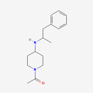 molecular formula C16H24N2O B7874723 1-{4-[(1-Methyl-2-phenylethyl)amino]piperidino}-1-ethanone 