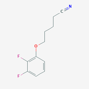 molecular formula C11H11F2NO B7874744 5-(2,3-Difluoro-phenoxy)pentanenitrile 