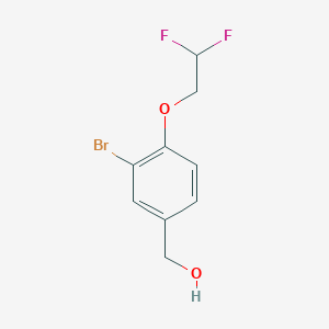 molecular formula C9H9BrF2O2 B7874759 (3-Bromo-4-(2,2-difluoroethoxy)phenyl)methanol 