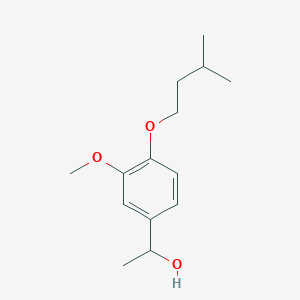 molecular formula C14H22O3 B7874792 1-(3-Methoxy-4-iso-pentoxyphenyl)ethanol 