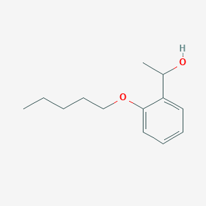 molecular formula C13H20O2 B7874794 1-(2-(Pentyloxy)phenyl)ethanol 