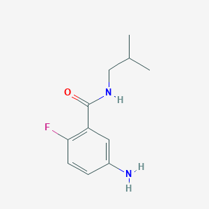 molecular formula C11H15FN2O B7874812 5-Amino-2-fluoro-N-isobutyl-benzamide 