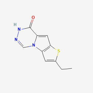 molecular formula C10H9N3OS B7874900 2-ethylthieno[2',3':4,5]pyrrolo[1,2-d][1,2,4]triazin-8(7H)-one CAS No. 903131-62-4