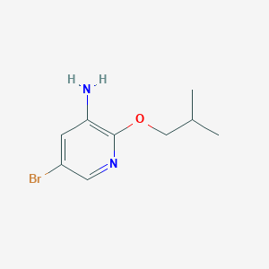 molecular formula C9H13BrN2O B7874956 5-Bromo-2-isobutoxy-pyridin-3-ylamine 