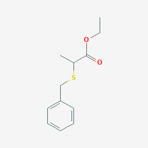 molecular formula C12H16O2S B7874990 Ethyl 2-(benzylsulfanyl)propanoate CAS No. 52414-72-9