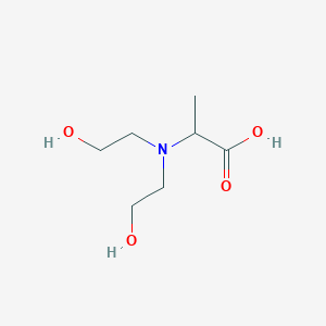molecular formula C7H15NO4 B7874998 2-(bis(2-hydroxyethyl)amino)propanoic Acid 