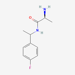 molecular formula C11H15FN2O B7875014 (S)-2-Amino-N-[1-(4-fluoro-phenyl)-ethyl]-propionamide 