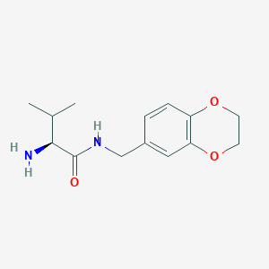 (S)-2-Amino-N-((2,3-dihydrobenzo[b][1,4]dioxin-6-yl)methyl)-3-methylbutanamide