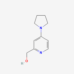 molecular formula C10H14N2O B7875046 [4-(Pyrrolidin-1-yl)pyridin-2-yl]methanol 