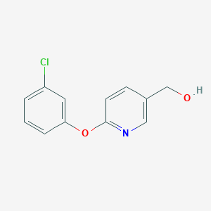 molecular formula C12H10ClNO2 B7875049 [6-(3-Chlorophenoxy)pyridin-3-yl]methanol 