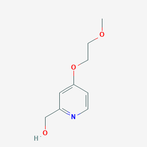 molecular formula C9H13NO3 B7875052 [4-(2-Methoxyethoxy)pyridin-2-yl]methanol 