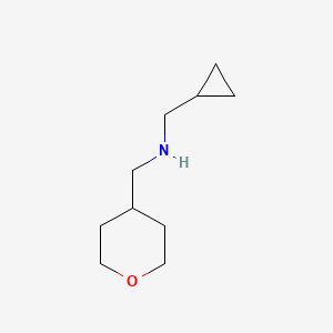 (Cyclopropylmethyl)[(oxan-4-yl)methyl]amine