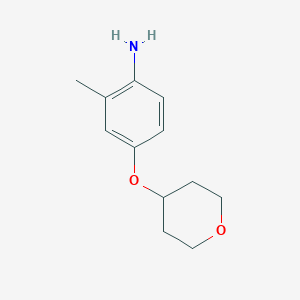 molecular formula C12H17NO2 B7875072 2-Methyl-4-(oxan-4-yloxy)aniline 