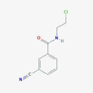 molecular formula C10H9ClN2O B7875132 N-(2-chloroethyl)-3-cyanobenzamide 