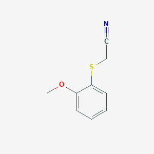 molecular formula C9H9NOS B7875177 2-[(2-Methoxyphenyl)sulfanyl]acetonitrile 