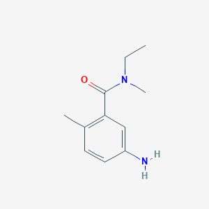 molecular formula C11H16N2O B7875190 5-amino-N-ethyl-N,2-dimethylbenzamide 