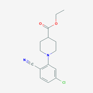 Ethyl 1-(5-chloro-2-cyanophenyl)piperidine-4-carboxylate