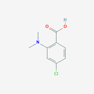 molecular formula C9H10ClNO2 B7875244 4-Chloro-2-(dimethylamino)benzoic acid 