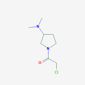 molecular formula C8H15ClN2O B7875266 2-Chloro-1-(3-dimethylamino-pyrrolidin-1-yl)-ethanone 