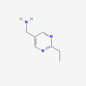 molecular formula C7H11N3 B7875284 (2-Ethylpyrimidin-5-YL)methanamine 
