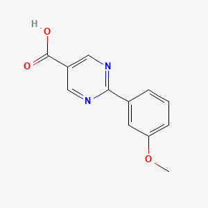 molecular formula C12H10N2O3 B7875290 2-(3-Methoxyphenyl)pyrimidine-5-carboxylic acid 