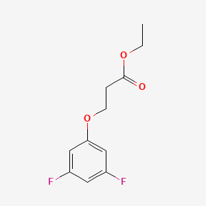 molecular formula C11H12F2O3 B7875296 Ethyl 3-(3,5-difluoro-phenoxy)propanoate 