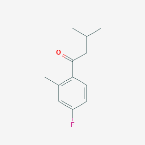 molecular formula C12H15FO B7875332 2',3-Dimethyl-4'-fluorobutyrophenone 