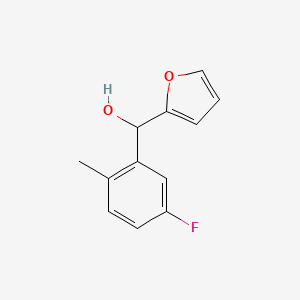 molecular formula C12H11FO2 B7875347 3-Fluoro-6-methylphenyl-(2-furyl)methanol 