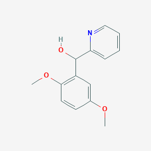 molecular formula C14H15NO3 B7875360 (2,5-Dimethoxyphenyl)(pyridin-2-yl)methanol 