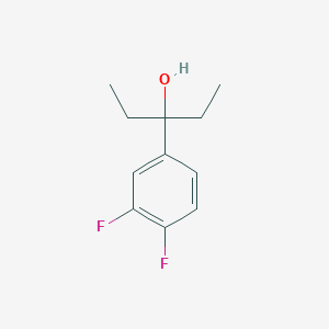 molecular formula C11H14F2O B7875398 3-(3,4-Difluorophenyl)-3-pentanol 