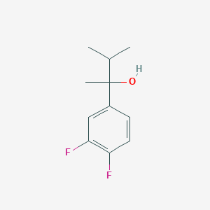 molecular formula C11H14F2O B7875406 2-(3,4-Difluorophenyl)-3-methyl-butan-2-ol 