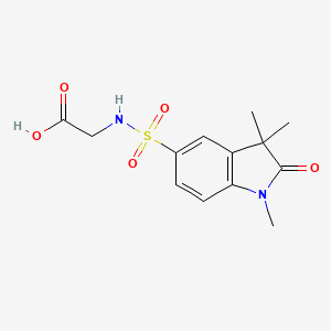 {[(1,3,3-trimethyl-2-oxo-2,3-dihydro-1H-indol-5-yl)sulfonyl]amino}acetic acid