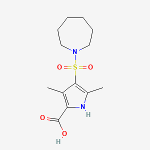 4-(azepan-1-ylsulfonyl)-3,5-dimethyl-1H-pyrrole-2-carboxylic acid