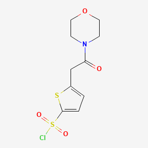 5-(2-Morpholin-4-yl-2-oxoethyl)thiophene-2-sulfonyl chloride