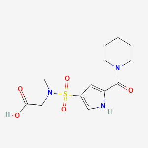 (methyl{[5-(piperidin-1-ylcarbonyl)-1H-pyrrol-3-yl]sulfonyl}amino)acetic acid