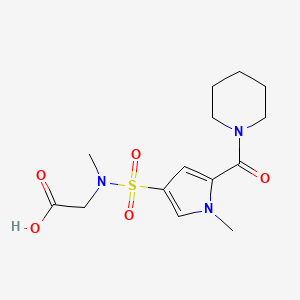 (methyl{[1-methyl-5-(piperidin-1-ylcarbonyl)-1H-pyrrol-3-yl]sulfonyl}amino)acetic acid