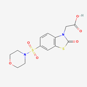 [6-(morpholin-4-ylsulfonyl)-2-oxo-1,3-benzothiazol-3(2H)-yl]acetic acid