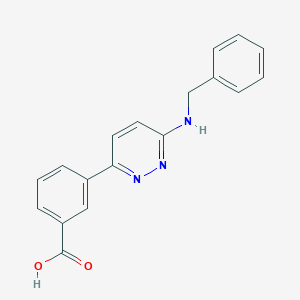 3-[6-(Benzylamino)pyridazin-3-yl]benzoic acid