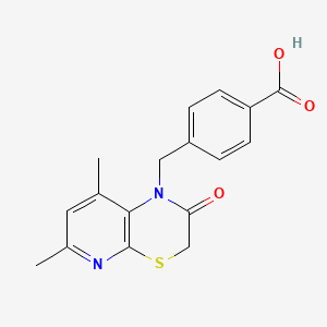 4-[(6,8-dimethyl-2-oxo-2,3-dihydro-1H-pyrido[2,3-b][1,4]thiazin-1-yl)methyl]benzoic acid
