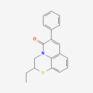 2-ethyl-6-phenyl-2,3-dihydro-5H-[1,4]thiazino[2,3,4-ij]quinolin-5-one