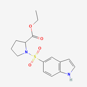 ethyl 1-(1H-indol-5-ylsulfonyl)prolinate