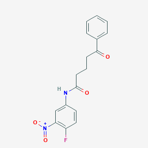 N-(4-fluoro-3-nitrophenyl)-5-oxo-5-phenylpentanamide