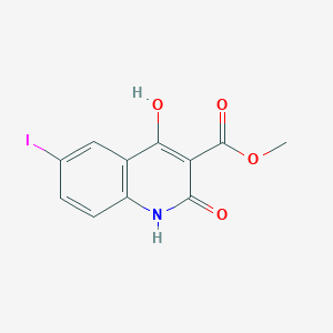 molecular formula C11H8INO4 B7875992 Methyl 4-hydroxy-6-iodo-2-oxo-1,2-dihydroquinoline-3-carboxylate 