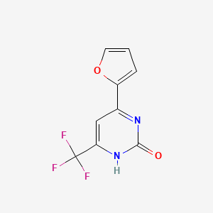 molecular formula C9H5F3N2O2 B7876016 4-(2-furyl)-6-(trifluoromethyl)pyrimidin-2(1H)-one 