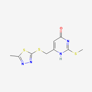 molecular formula C9H10N4OS3 B7876031 CID 44122718 