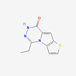 molecular formula C10H9N3OS B7876076 5-乙基噻吩并[2',3':4,5]吡咯并[1,2-d][1,2,4]三嗪-8(7H)-酮 