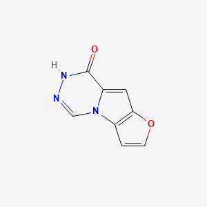 molecular formula C8H5N3O2 B7876077 Furo[2',3':4,5]pyrrolo[1,2-d][1,2,4]triazin-8(7H)-one CAS No. 91206-30-3