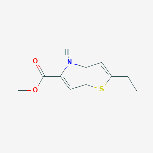 molecular formula C10H11NO2S B7876080 methyl 2-ethyl-4H-thieno[3,2-b]pyrrole-5-carboxylate 