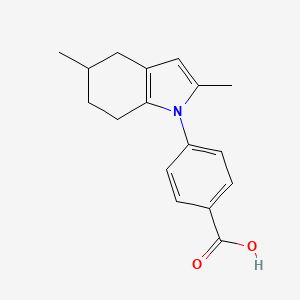 molecular formula C17H19NO2 B7876096 4-(2,5-dimethyl-4,5,6,7-tetrahydro-1H-indol-1-yl)benzoic acid 